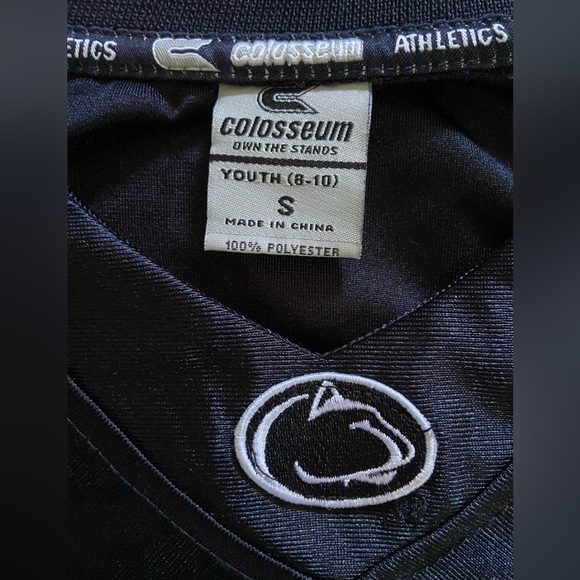 EUC Colosseum Penn State Youth Small Football Jersey #14 - Picture 3 of 4
